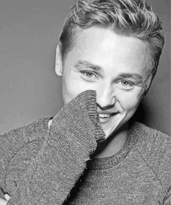 Ben Hardy In Black And White Paint By Numbers