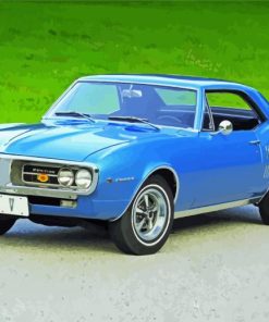 Blue 1967 Pontiac Paint By Numbers