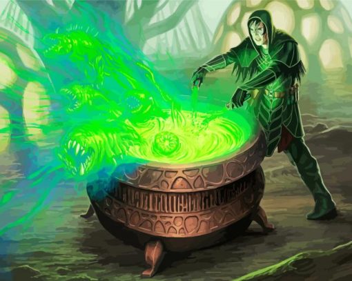 Cauldron Fantasy Art Paint By Numbers