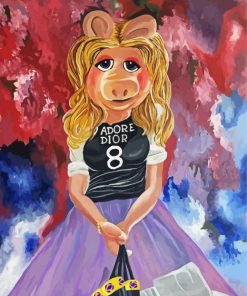 Cute Miss Piggy Paint By Numbers