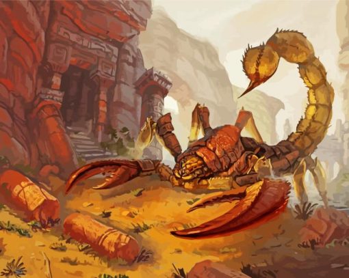 Fantasy Scorpion Art Paint By Number