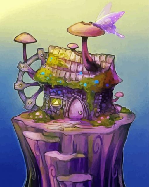 Fantasy Gnomes House Paint By Numbers