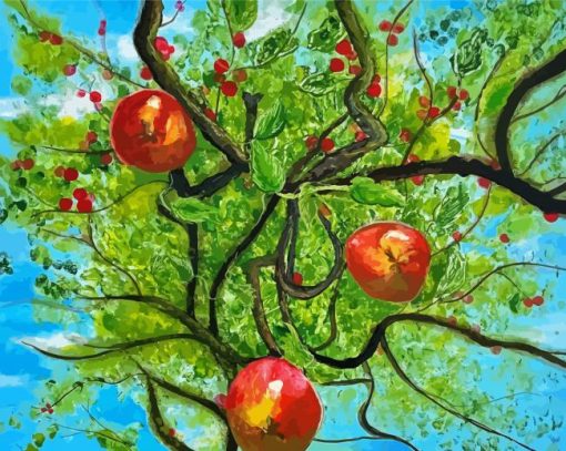 Fruit Tree Art Paint By Numbers