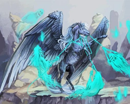 Ghosts Catching Fantasy Horse Paint By Numbers