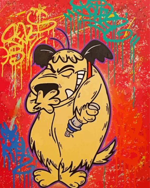 Graffiti Dog Art Paint By Numbers