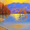 Lake Wanaka Tree New Zealand Art Paint By Number