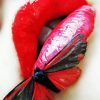 Lips Butterfly Paint By Numbers