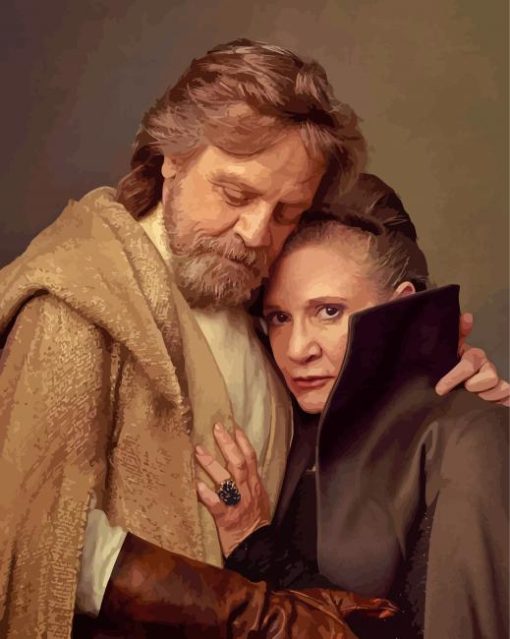 Mark Hamill And His Wife Paint By Number