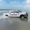 Police Truck On The Beach Paint By Numbers