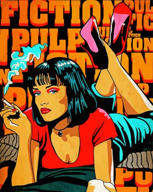 Pulp Fiction Movie Mia Paint By Number