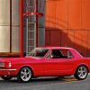 Red 1966 Mustang Paint By Number