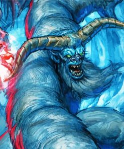 Scary Yeti Paint By Numbers
