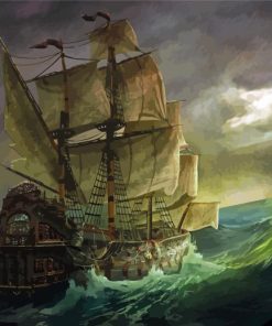 Storms And Ships Paint By Number