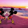 Sunset Mickey And Minnie Lovers Paint By Numbers