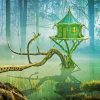 Swamp Forest Fantasy House Paint By Number