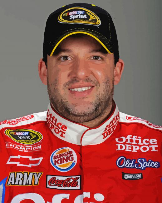 Tony Stewart Paint By Numbers - My Paint By Numbers
