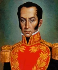 Vintage Simón Bolívar Paint By Numbers