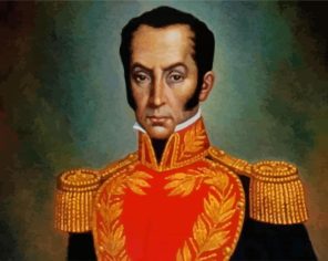 Vintage Simón Bolívar Paint By Numbers - My Paint By Numbers