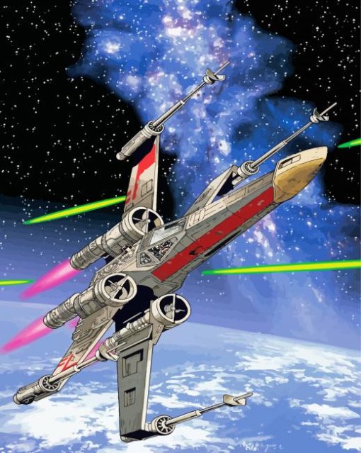 X Wing Starfighter Paint By Number
