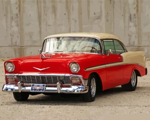 1956 Chevy Bel Aire Paint By Numbers