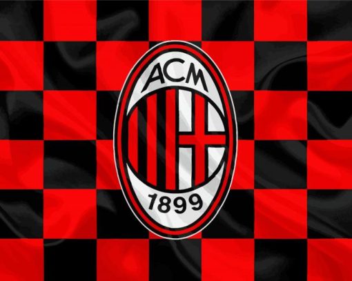 Ac Milan Logo Paint By Numbers