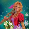 Aerith Gainsborough With Flowers Paint By Numbers