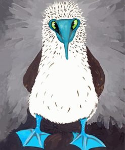Aesthetic Blue Footed Booby Paint By Numbers