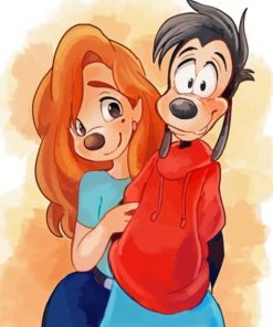 Aesthetic Max And Roxanne Illustration Paint By Numbers