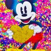 Aesthetic Mickey Mouse Heart Paint By Numbers