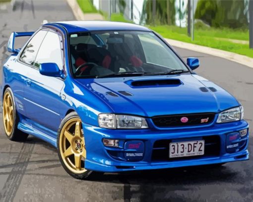 Aesthetic Subaru Wrx Car Paint By Numbers