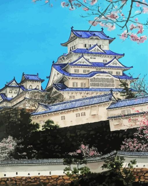 Aesthetic Himeji Paint By Numbers