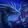 Aesthetic Night Dragon Paint By Numbers