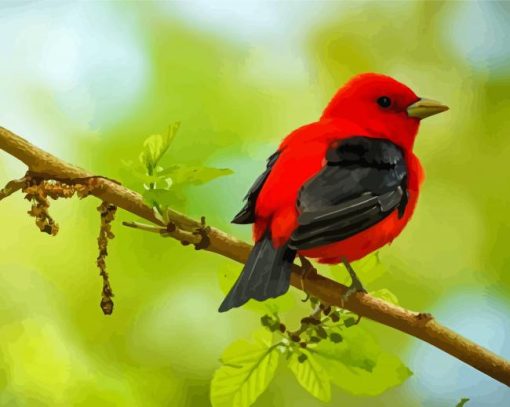 Aesthetic Songbird Paint By Mumbers