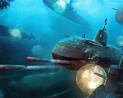 Aesthetic Submarines Art Paint By Numbers