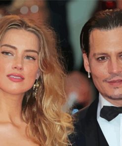 Amber Heard And Johnny Depp Paint By Numbers