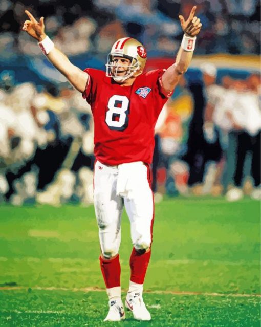 American Former Player Steve Young Paint By Numbers
