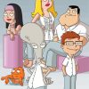 American Dad Animation Paint By Numbers