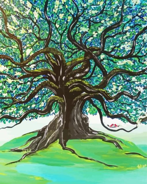 Ancient Tree Art Paint By Numbers