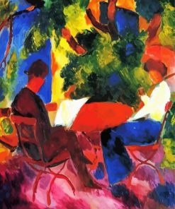 At The Garden Table August Macke Paint By Numbers