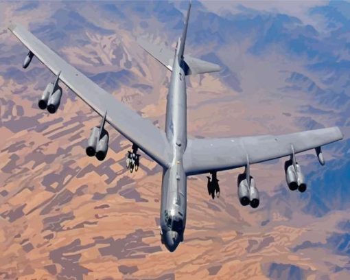 B 52 Bomber Airplane Paint By Numbers