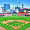 Busch Stadium Art Paint By Numbers