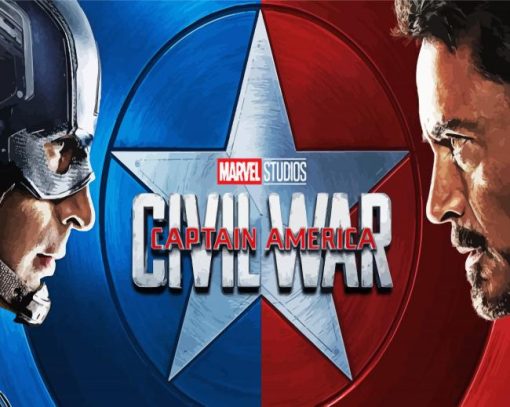 Civil War Marvel Paint By Numbers