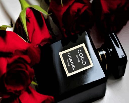 Coco Noir And Red Roses Paint By Numbers