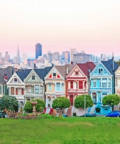 Color House San Francisco Buildings Paint By Numbers