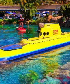 Disneyland Submarine Paint By Numbers