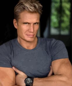 Dolph Lundgren Swedish Actor Paint By Numbers