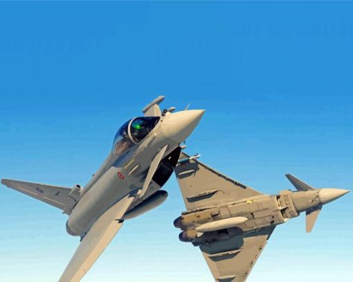 Eurofighters Aircraft Paint By Numbers