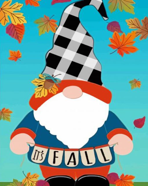 Fall Gnome Paint By Numbers