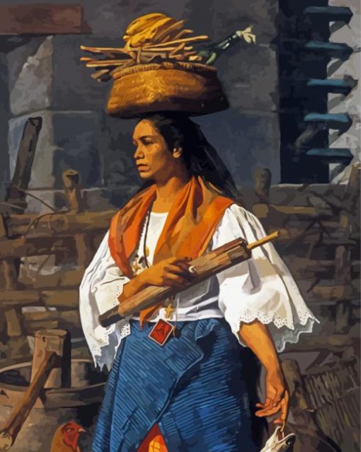 Filipina Woman Paint By Numbers