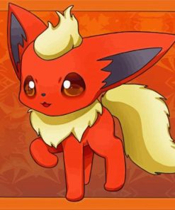 Flareon Illustration Paint By Numbers